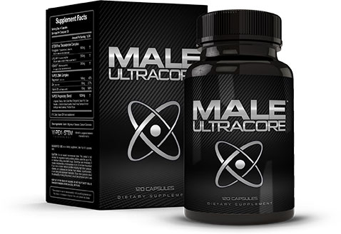 Male UltraCore T Boosters Box and Bottle